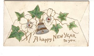 A Happy New Year to You, Vintage Fancy Folding Greeting Card