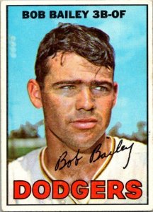 1967 Topps Baseball Card Bob Bailey Los Angeles Dodgers sk1909