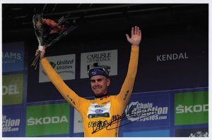 Julien Vermote Belgium Cyclist 2016 Tour Of Britain Giant Hand Signed Photo