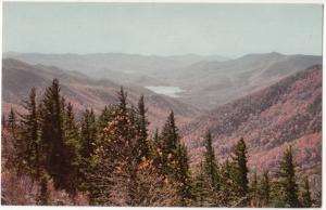 Mount Mitchell Watershed and one of the Reservoirs, North Carolina, Postcard