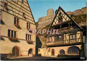 Modern Postcard Kaysersberg (Haut Rhin) and the Museum Hostellerie du Pont