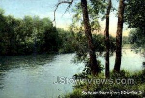 Scene on Cedar River - Waterloo, Iowa IA  