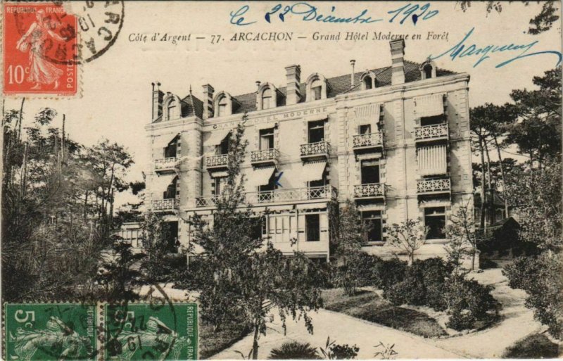 CPA ARCACHON-Grand Hotel Moderne en Foret (27869)