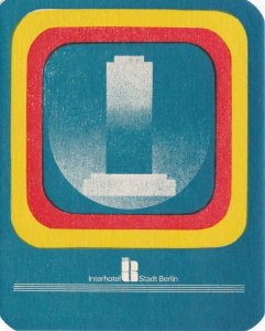 Germany Berlin Interhotel Stadt Berlin Vintage Luggage Label lbl0467