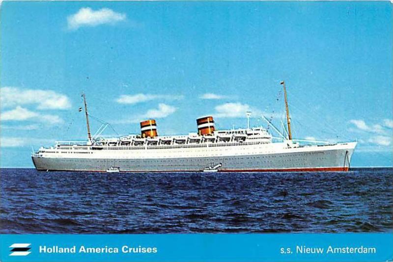 S.S. Nieuw Amsterdam, Holland America Cruises, at sea