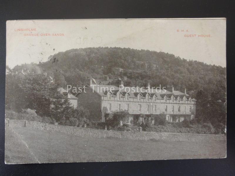 Cumbria LINGHOLME B.H.A. GUEST HOUSE Grange Over Sands c1905 by H.T. Mason G.O.S