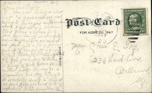 Sunman IN Residence Bigney & Co c1910 Postcard