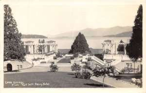 J46/ Lake George New York RPPC Postcard c1940s Fort William Henry Hotel 143