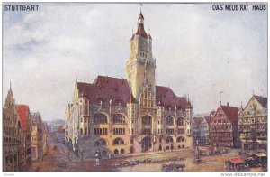 STUTTGART, Baden-Wurttemberg, Germany, 1900-1910's; Das Neue Rat Haus