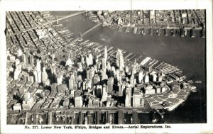 USA Lower New York Aerial Explorations RPPC 04.60