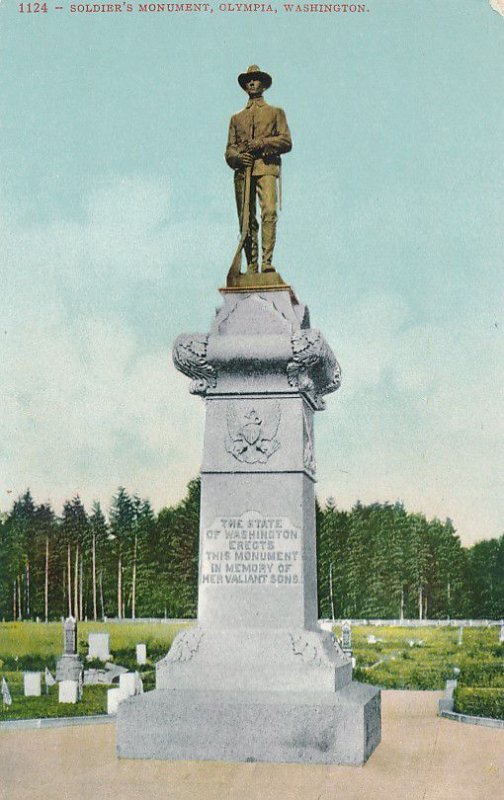 Olympia WA, Washington - The Soldiers Monument - DB