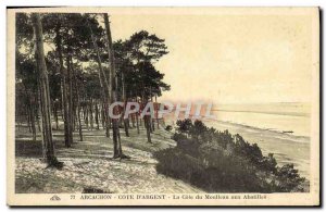 Old Postcard Arcachon Cote D & # 39Argent La Cote Du Moulleau In Abatilles