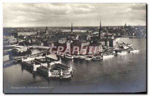 Postcard Old Stockholm Utsikt fran Stadshusets torn