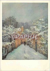 'Postcard Modern Painting French Impressionist Alfred Sisley''s The Niege A L...