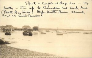 North Haven ME Maine Boats & Waterfront c1920s-30s Real Photo Postcard