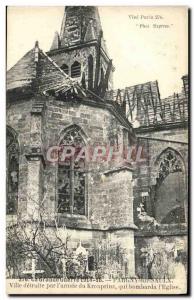 Old Postcard The Great Guere Pargny Sur Saulx city destroyed by the Crown Pri...
