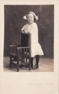 Young Girl Posing Frances Marien Julian 13 July 1914 Gleason Studio Casper Wy...