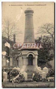 Jarjeau - The Commemorative Monument - Old Postcard