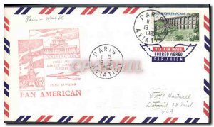 Letter France 1st Pan American flight 19 June 1960