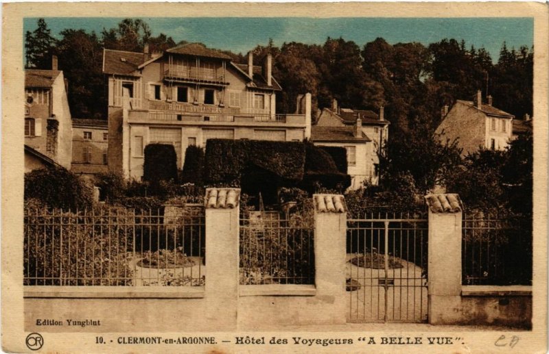 CPA CLERMONT-en-ARGONNE - Hotel des Voyageurs A Belle Vue (631256)