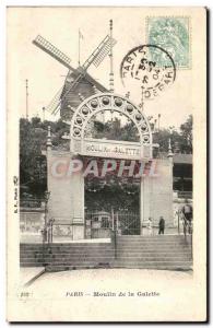 Paris - 18 - Moulin de la Galette - windmill - muehle - Old Postcard