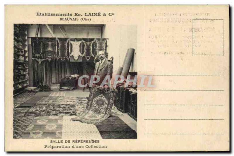 Postcard Old Settlements Wool Beauvais Oise Living references Preparation of ...