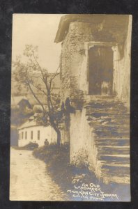 RPPC MICHIGAN CITY INDIANA AN OLD LANDMARK VINTAGE REAL PHOTO POSTCARD 1907