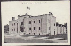 Armory,Platteville,WI Postcard 