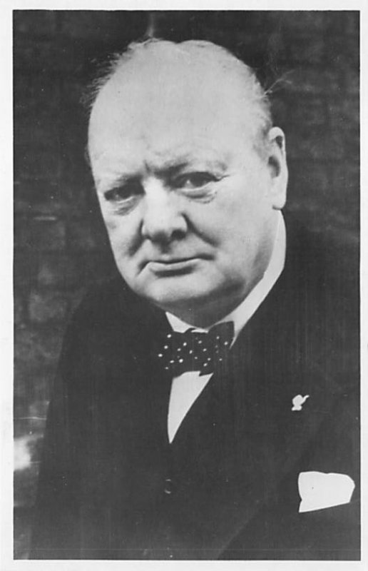 Portrait of Winston Spencer Churchill Unused 