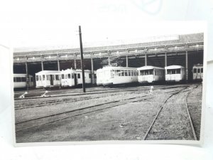 Original Vintage Tram Photo Ostend Depot SNVC  Belgium 1957