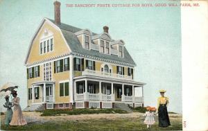 c1906 Postcard Bancroft-Foote Cottage Boys School Good Will Farm Fairfield ME