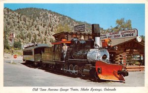 Idaho Springs Colorado Old Time Narrow Gauge Train Vintage Postcard AA61216