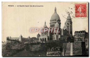 Old Postcard Paris Le Sacre Coeur From Montmartre
