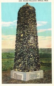 Vintage Postcard Boothill Monument Historical Landmark Billings Montana Robins