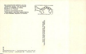 OLD PANAMA, Panama  FOLKLORE DANCERS Perform DIRTY DEVILS  Roadside  Postcard