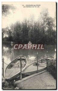 Old Postcard Pougues Les Eaux Boats On Lake Swan Boat