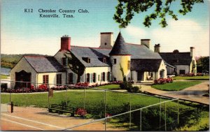 Linen Postcard Cherokee Country Club in Knoxville, Tennessee~135177