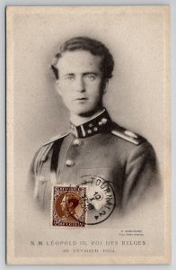 S.M. Leopold III ROI Des Belges Belgium Royalty Postcard X26