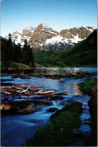 Continental Postcard The Maroon Bells Aspen, Colorado CF5