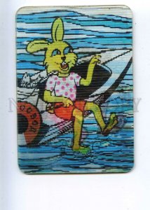 487067 1978 follow rules swimming hare wolf OSVOD Krasnodar 3D CALENDAR