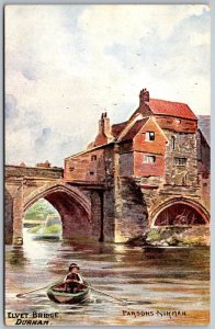 Durham England c1910 Tucks Oilette Postcard Elvet Bridge by Parsons Norman