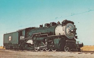 Western Pacific 334 Railroad Train Postcard