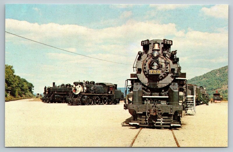 Vintage Railroad Train Locomotive Postcard - Nickel Plate Berkshire #759