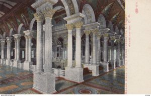 WASHINGTON DC, 1900-10s; Grand Hall in the Congressional Library