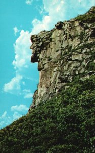 Postcard Old Man Of The Mountains Rock Formation Franconia Notch New Hampshire