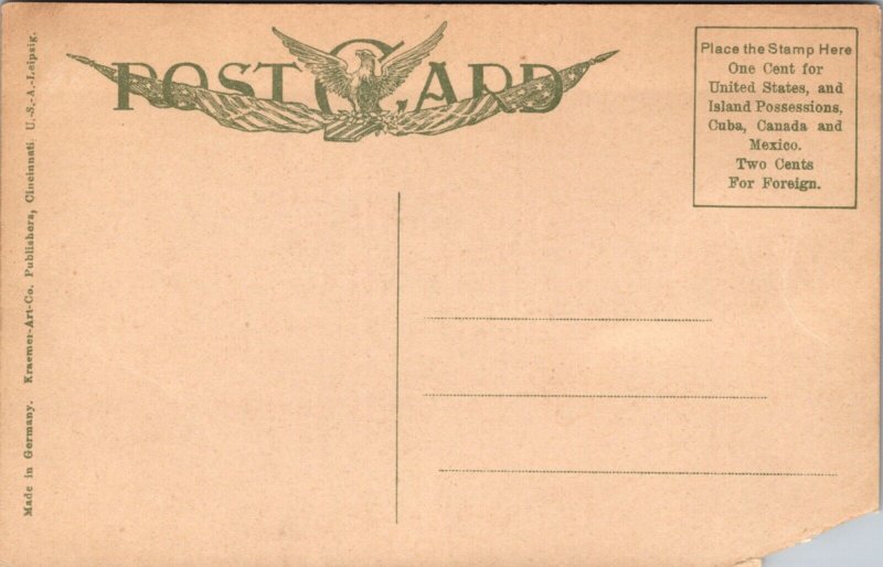 Postcard Post Office and Custom House in Cincinnati, Ohio