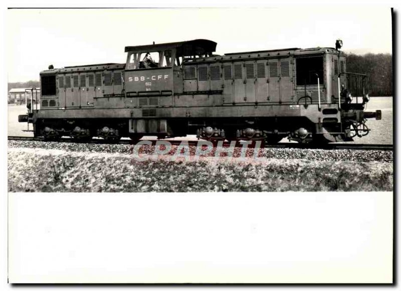 Postcard Modern Train Locomotive Diesel Bm 1501 and 6/6 ss