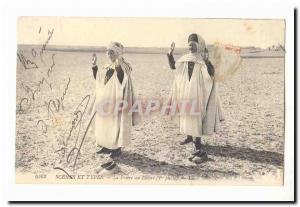 Morocco Old Postcard Scenes et Types The prayer in the desert (first phase)