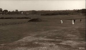 York ME Golf Grounds Course c1910 Real Photo Postcard