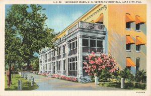 Postcard Infirmary Ward US Veterans Hospital Lake City Florida